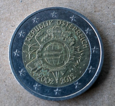 ITÄVALTA 2 € Euro 10 vuotta