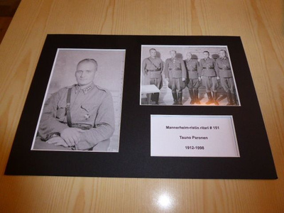 Mannerheim-ristin ritari valokuvat A4 paspis