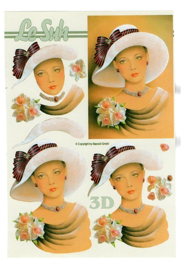 3D "°TYYLIKÄS VINTAGE NAINEN"° /Le Suh