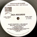 ONAJE ALLAN GUMBS: Quiet passion. 12" PROMO - pikkukuva 3