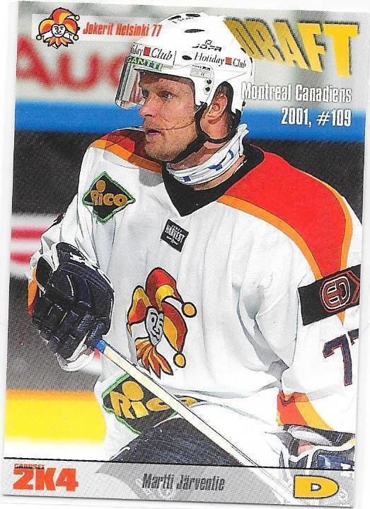 2003-04 CardSet #61 Martti Järventie Jokerit