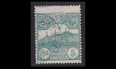 San Marino 35 o Monte Titano 5 C (1903)