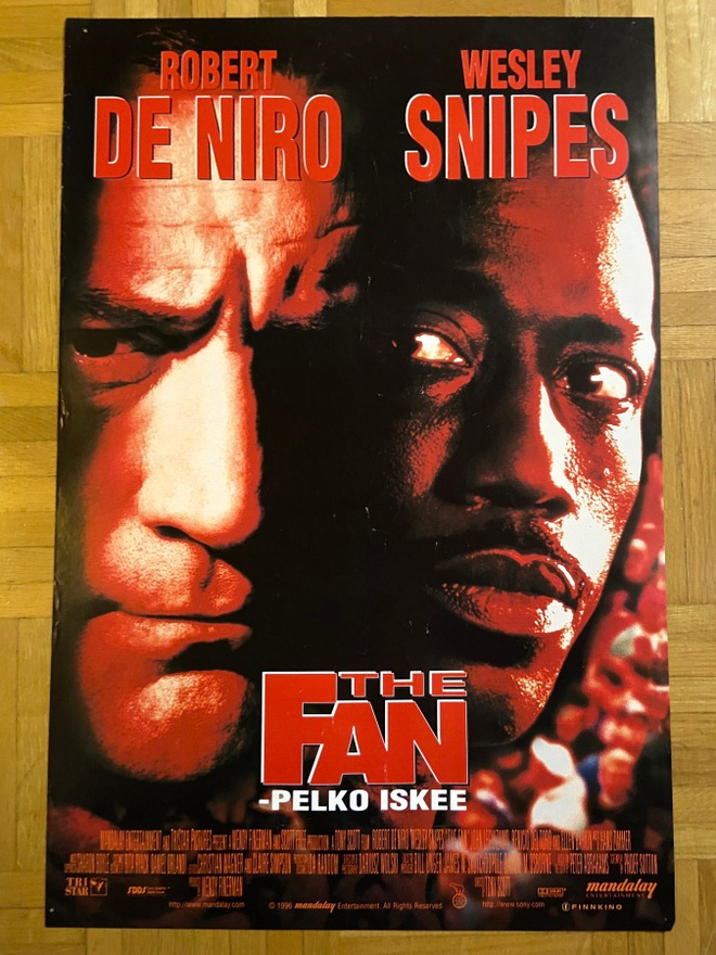 Vanha elokuvajuliste: The Fan - pelko iskee