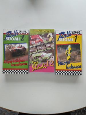 Ralli vhs videot ralli suomi 1 ja 2 + tappisladi