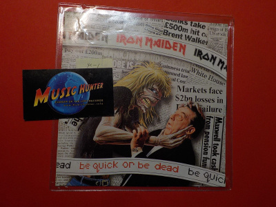IRON MAIDEN - BE QUICK OR BE DEAD M-/M- 7'' SINGLE