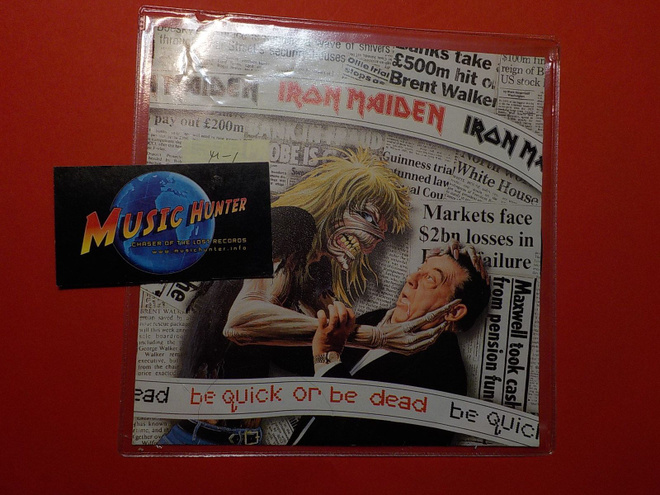 IRON MAIDEN - BE QUICK OR BE DEAD M-/M- 7'' SINGLE