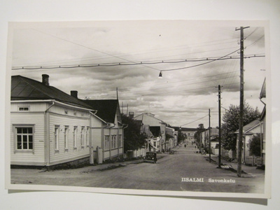 VANHA Postikortti Iisalmi 1950-l Alkup. Mallikappale
