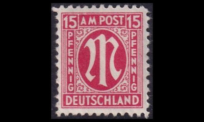 Bizone 24 ** Saksalainen paino 15 Pf (1945)