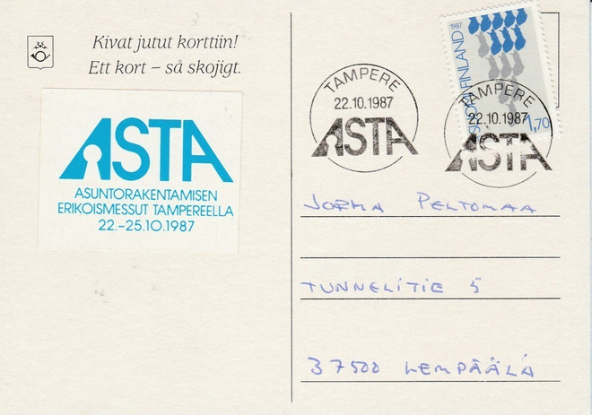 ERIKOISLEIMA , ASTA Tampere 22.10.1987