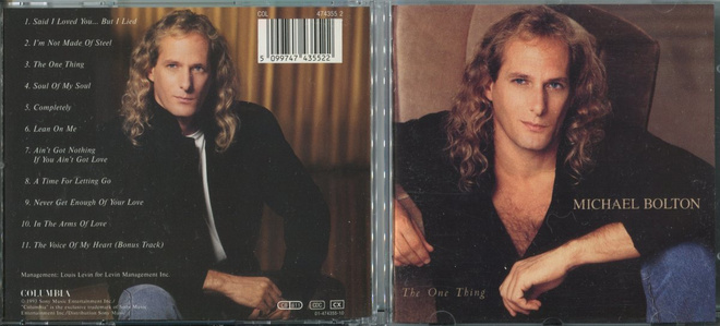 MICHAEL BOLTON . CD-LEVY . THE ONE THING