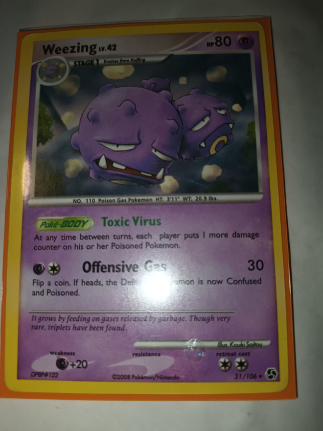 Weezing Lv.42 31/106 - Diamond & Pearl Great Encounters card