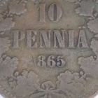 VARIANTTI 10 Penniä Vuodelta 865 Rare! - pikkukuva 1