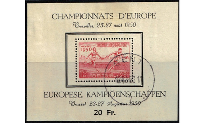 Belgia 1950 yleisurheilu blokki o
