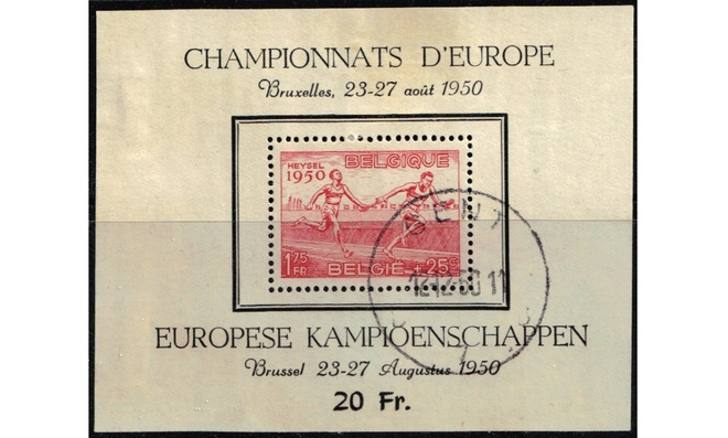 Belgia 1950 yleisurheilu blokki o