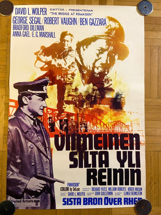 Vanha elokuvajuliste: Viimeinen silta yli Reinin