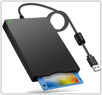 Ulkoinen 3,5" USB-levykeasema – 1,44 Mt FDD #31606