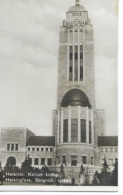 Kallion kirkko vanha mv.valokuva 16.7.1936