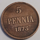 Aleksanteri II, kupari 5 penniä vuodelta 1873 - pikkukuva 1