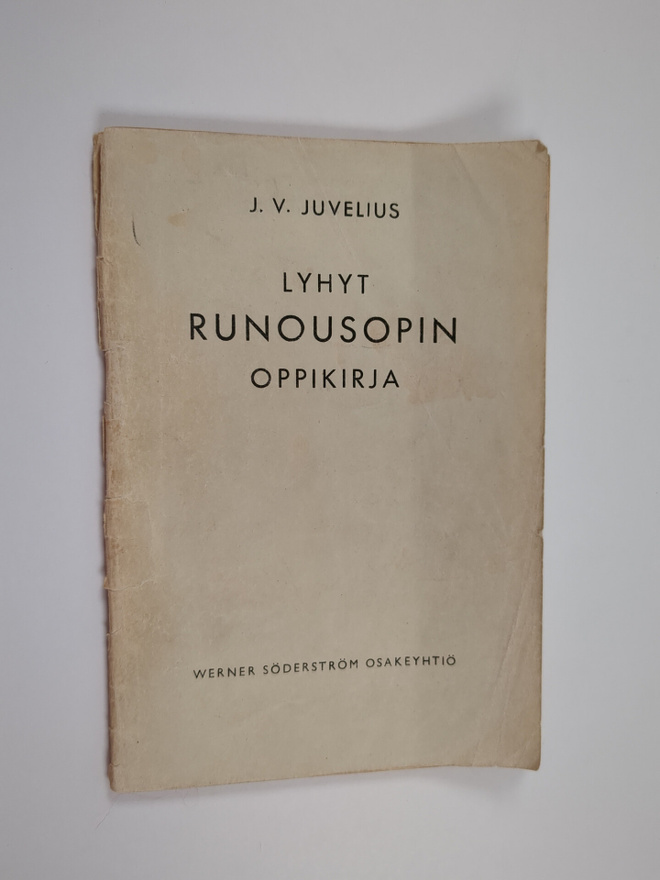 J. W. Juvelius : Lyhyt runousopin oppikirja
