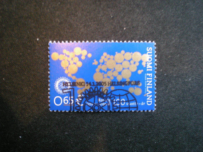 EP-leimattu merkki 0,65 € Rotary 100 v 2005 - LaPe 1726