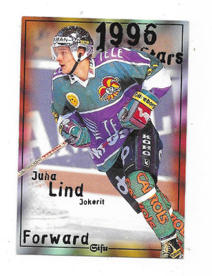 1996-97 SISU #186 Juha Lind , Jokerit