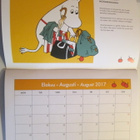 MOOMIN 2017-2018 SEINÄKALENTERI KUUKAUSITTAIN MUUMIKUVAT - pikkukuva 3