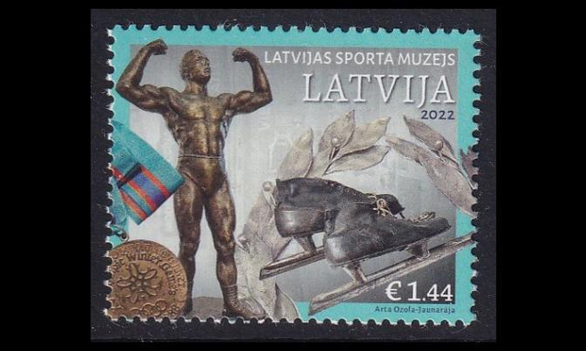 Latvia 1152 ** Urheilumuseo (2022)