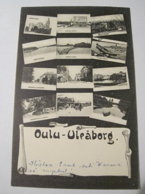VANHA Postikortti Oulu HUIPPUKUNTO 1905