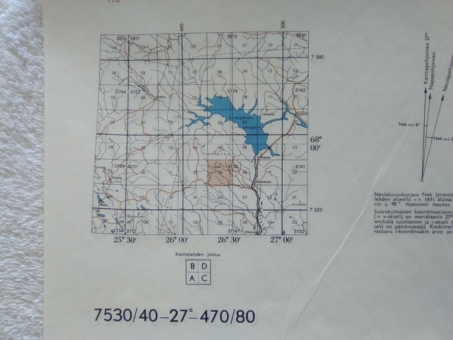 KARTTA SODANKYLÄ POMOVAARA 1:20 000