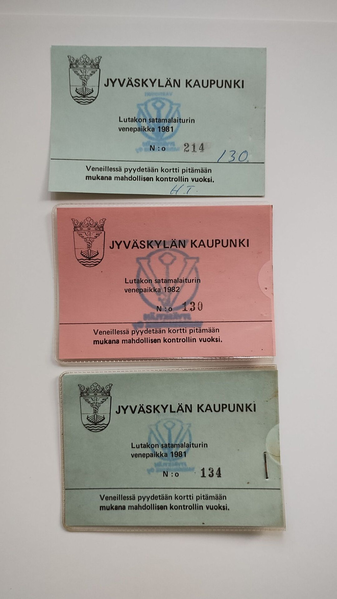 Lutakko VENEPAIKKA Lupalappu V.1981