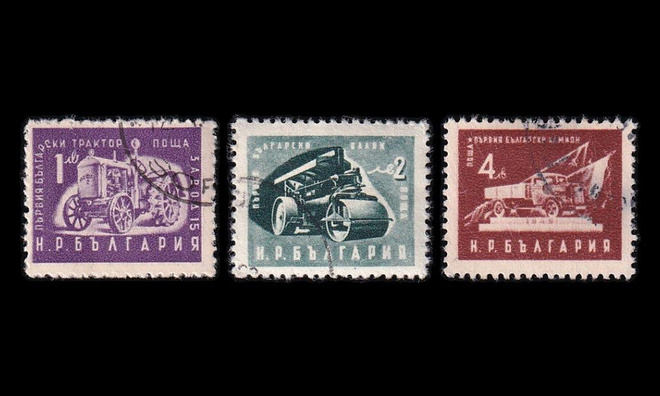 Bulgaria 783-5 o Kansantalous (1951)