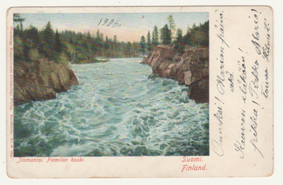 Ilomantsi Pamilon koski 1906