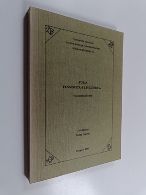 Folia fennistica & linguistica Vuosiartikkelit 1984