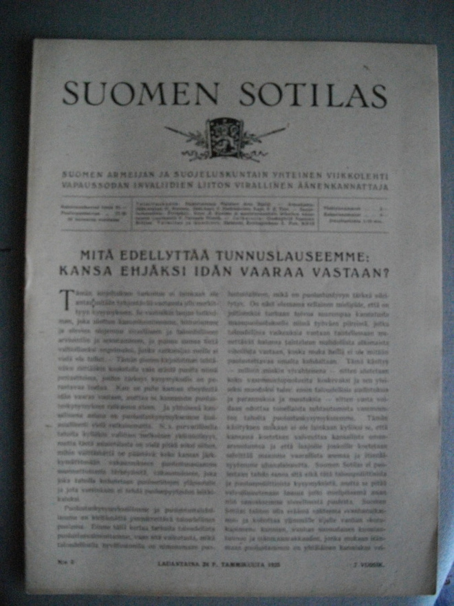 Suomen Sotilas Nro 3/1925 (15.3)
