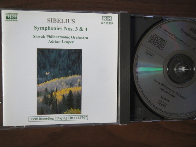 Sibelius: Symphonies Nos. 3 & 4 CD