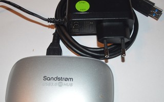 Sandström 4port USB3.0 jakaja