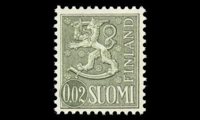 636 ** Leijonamalli 0,02 mk (1968)
