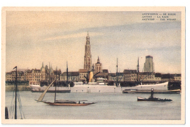 Belgia: ANTWERPEN - De Reede. Satamalaituri