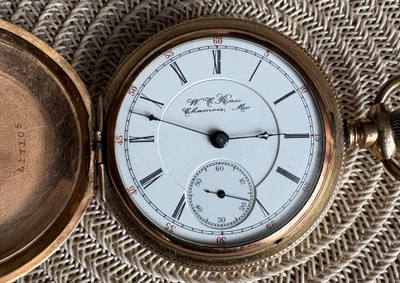 W.C. Peau Chamois / Hampden Watch taskukello.