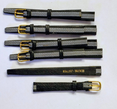 10 mm 5 kpl erä nahka kellon rannekkeita
