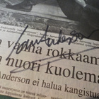 JETHRO TULL 4x NIMIKIRJOITUKSET SANOMALEHTISIVULLA - pikkukuva 3