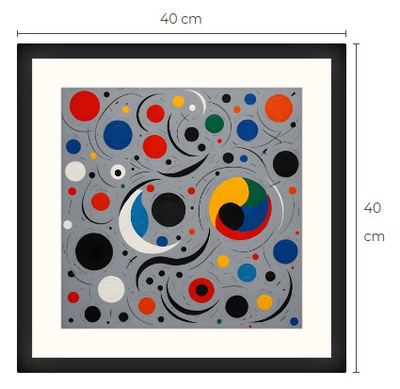 Uusi uniikki abstrakti art print taulu 40 cm x 40 cm