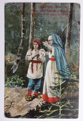 Kalevala, Runo 34, Viidan eukko näyttää tietä Kullervolle