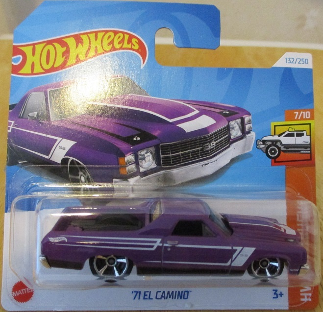 Chevrolet El Camino SS Pick-Up Violet 1971 Hot Wheels 1:64