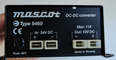 Mascot 9460 24>12v jännitteenmuuntaja - Testaamaton
