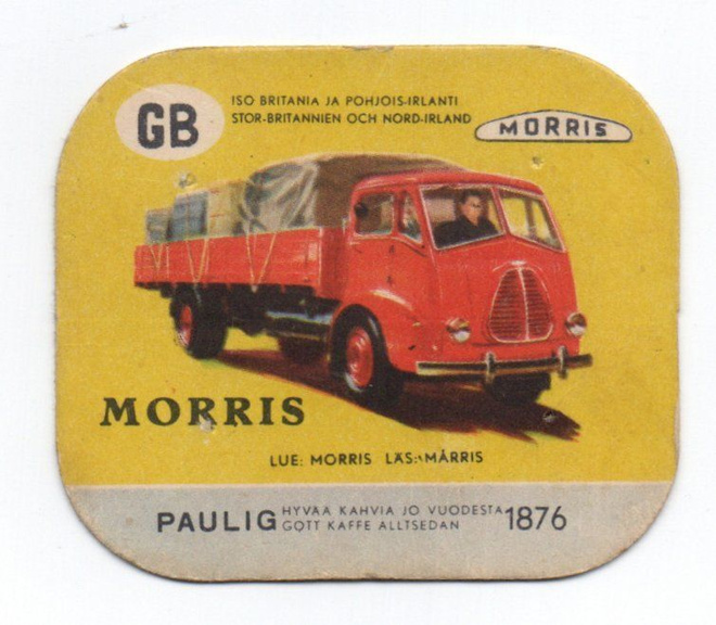 Kahvilappu Paulig  MORRIS