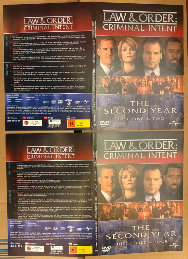 LAW & ORDER - CRIMINAL INTENT - SEASON 2 (6 DVD)