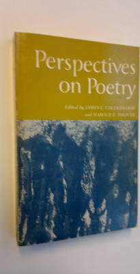 James L. Calderwood ym. : Perspectives on Poetry