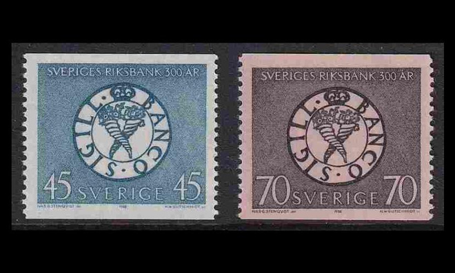 Ruotsi 603-4 ** Keskuspankki 300v (1968)