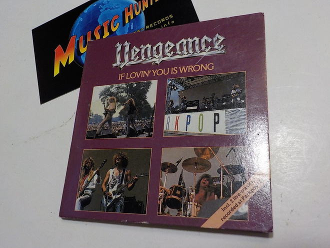 VENGEANCE - IF LOVIN' YOU IS WRONG RARE M-/M- 3'' CDS